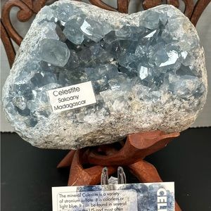 Polished Celestite withTripod stand